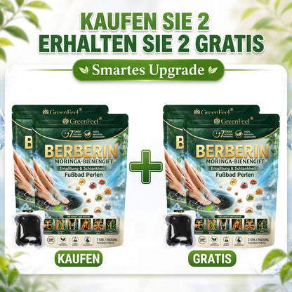 ☘️ GreenFeel® Berberin-Moringa-Bienengift Detox-Schlankheits-Fußbadperlen unterstützen das Gewichtsmanagement, die Lymphdrainage, eine gesunde Durchblutung, das weibliche Wohlbefinden und ein straffer wirkendes Hautbild. 🔥