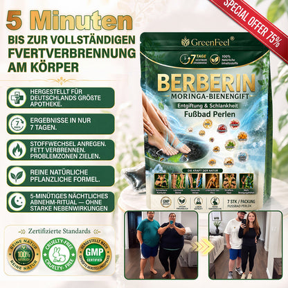 ☘️ GreenFeel® Berberin-Moringa-Bienengift Detox-Schlankheits-Fußbadperlen unterstützen das Gewichtsmanagement, die Lymphdrainage, eine gesunde Durchblutung, das weibliche Wohlbefinden und ein straffer wirkendes Hautbild. 🔥