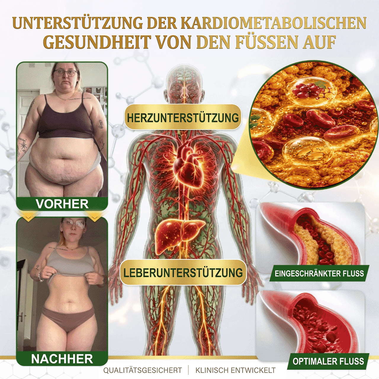 ☘️ GreenFeel® Berberin-Moringa-Bienengift Detox-Schlankheits-Fußbadperlen unterstützen das Gewichtsmanagement, die Lymphdrainage, eine gesunde Durchblutung, das weibliche Wohlbefinden und ein straffer wirkendes Hautbild. 🔥